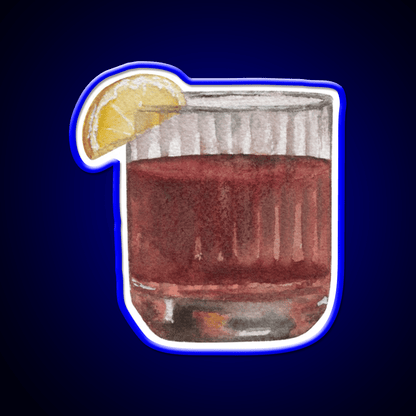 Negroni Cocktail Glass Cocktail Bar Decor Led Neon Sign Rgb Color - Shineneon