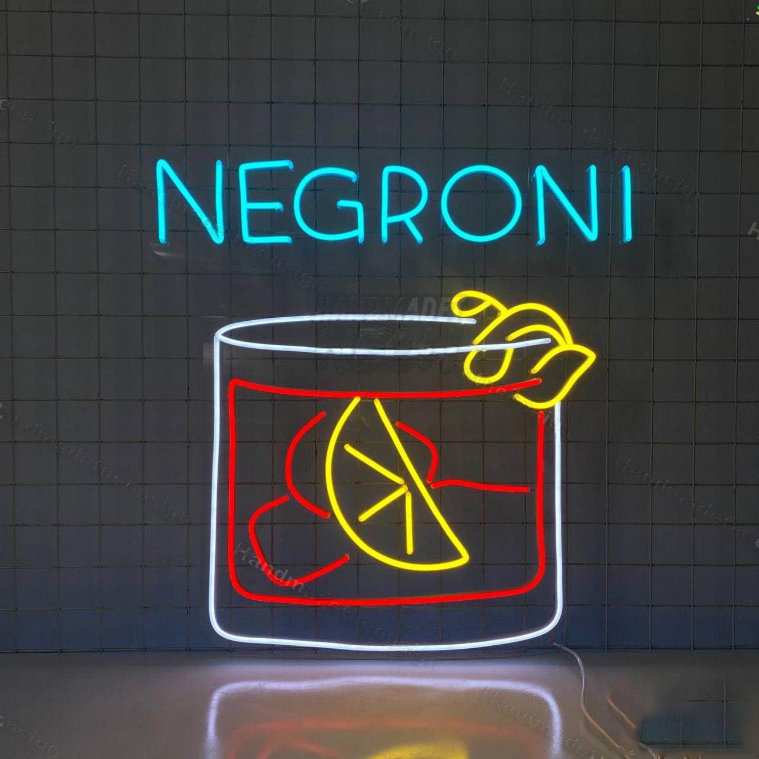 Negroni Cocktail Led Neon Sign | Shineneon
