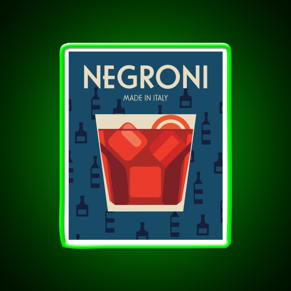 Negroni Made In Italy Cocktail Bar Decor Led Neon Sign Rgb Color - LED neon sign view 8