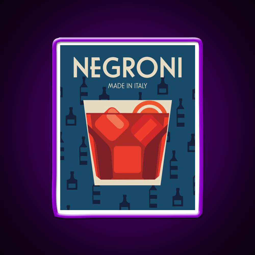 Negroni Made In Italy Cocktail Bar Decor Led Neon Sign Rgb Color - LED neon sign view 9