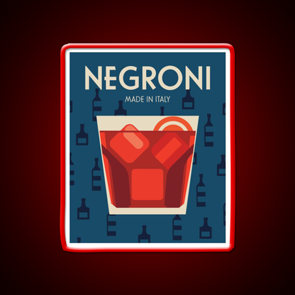 Negroni Made In Italy Cocktail Bar Decor Led Neon Sign Rgb Color - LED neon sign view 10