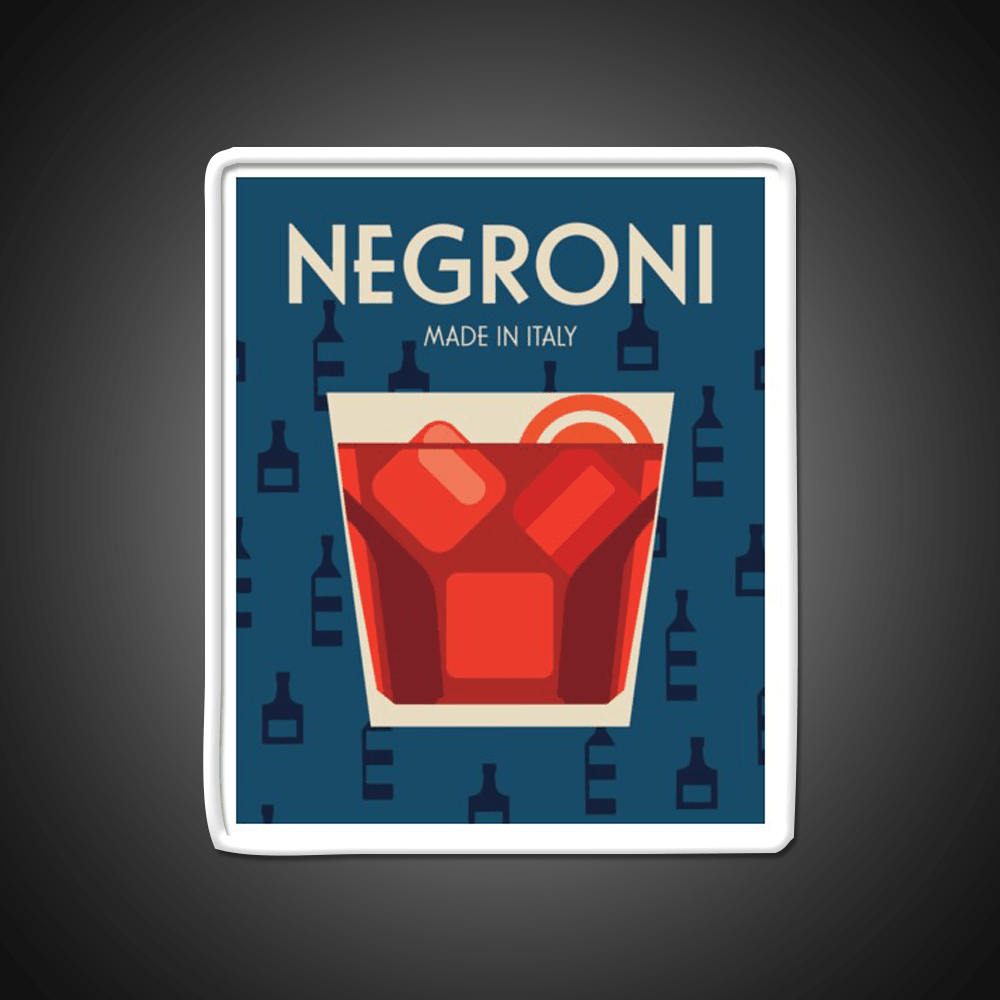 Negroni Made In Italy Cocktail Bar Decor Led Neon Sign Rgb Color - Shineneon