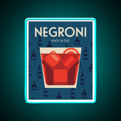 Negroni Made In Italy Cocktail Bar Decor Led Neon Sign Rgb Color - Shineneon