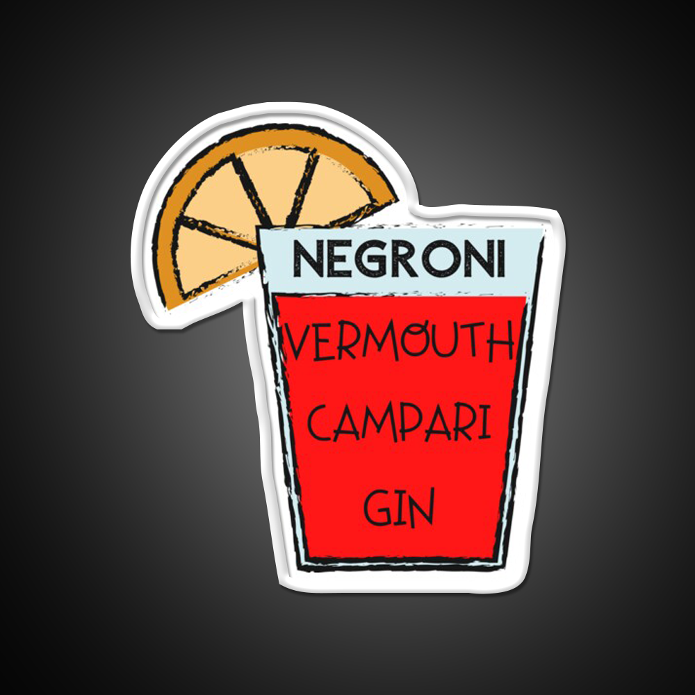 Negroni Vermouth Campari Gin Cocktail Bar Decor Led Neon Sign Rgb Color - LED neon sign view 11