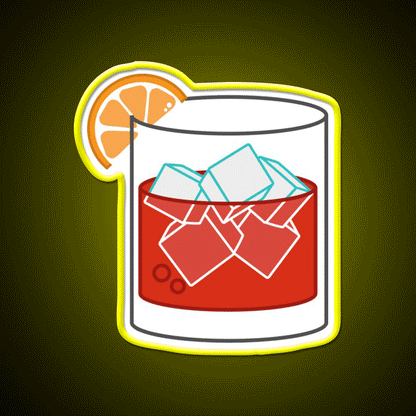 Negroni Whiskey Drink Bar Led Neon Sign Rgb Color