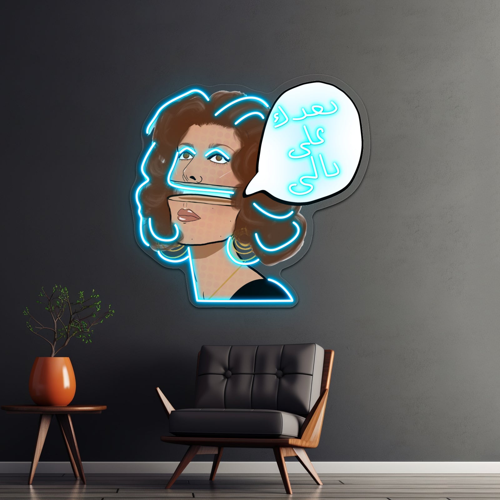 Neighbor To The Moon Artwork Neon Sign Led | Shineneon