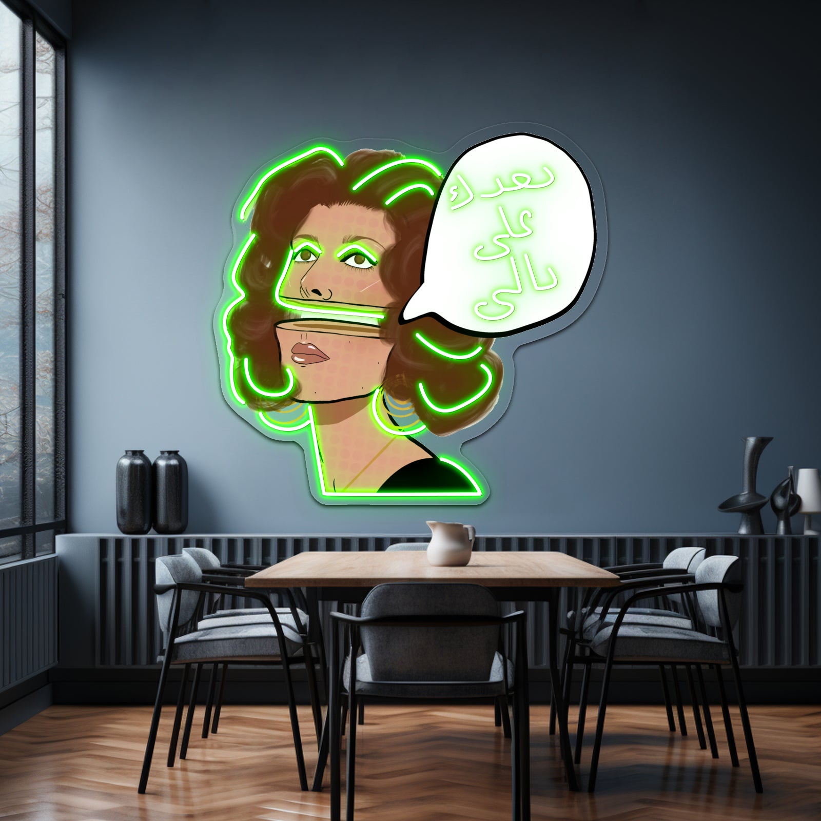 Neighbor To The Moon Artwork Neon Sign Led | Shineneon