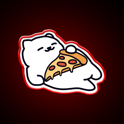 Neko Atsume Fast Food Led Neon Sign For Burger Place Rgb Color - Shineneon