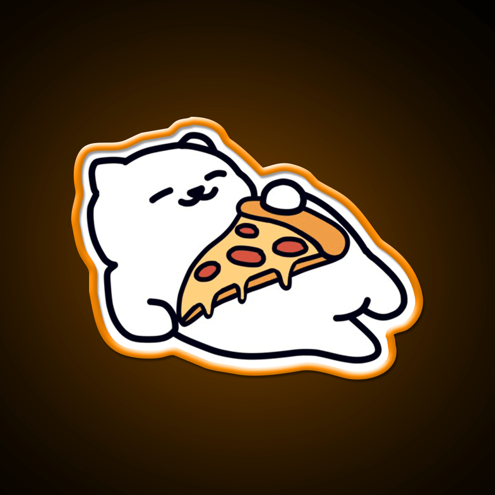 Neko Atsume Fast Food Led Neon Sign For Burger Place Rgb Color - Shineneon