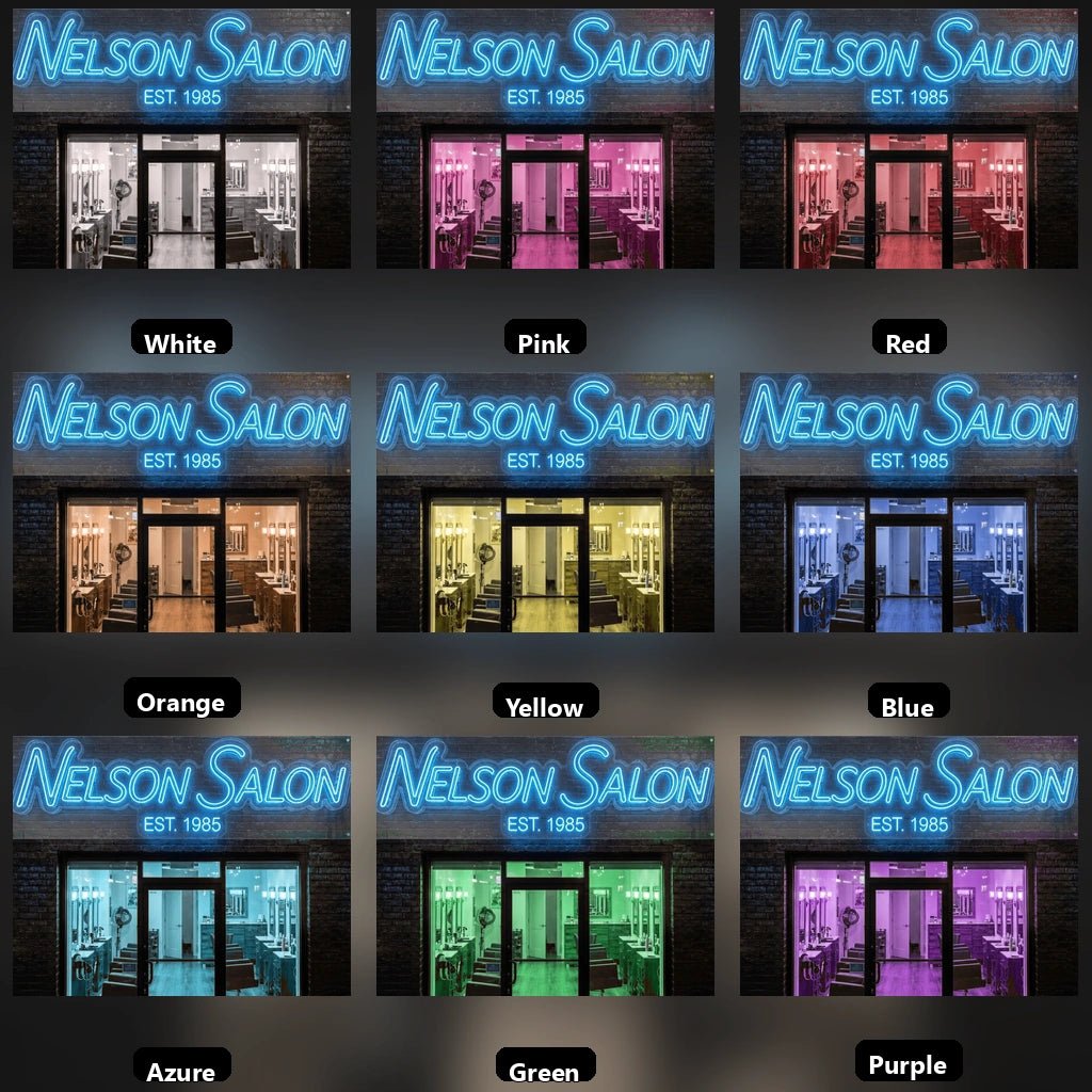 Nelson Salon LED Neon Sign - Shineneon