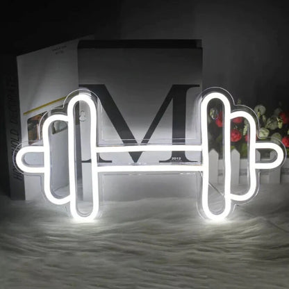 Neon Barbell Or Dumbbell Led Neon Sign For Gym Wall Hanging | Shineneon