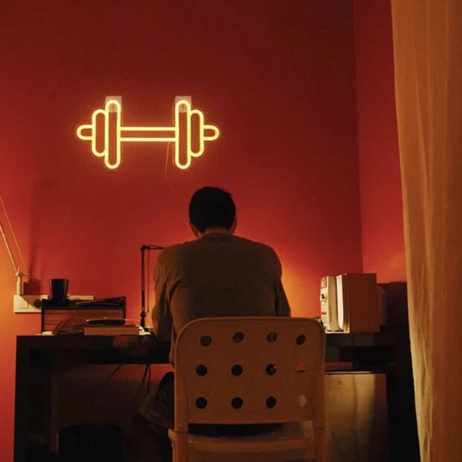 Neon Barbell Or Dumbbell Led Neon Sign For Gym Wall Hanging | Shineneon