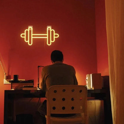 Neon Barbell Or Dumbbell Led Neon Sign For Gym Wall Hanging | Shineneon