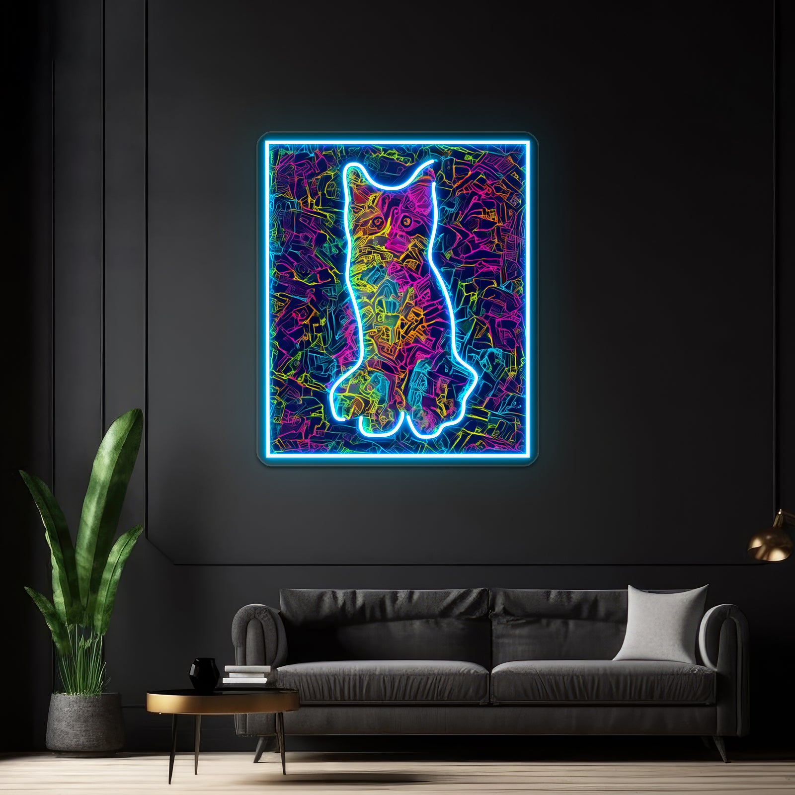 Neon Cat Art Wall Artwork Neon Signs | Shineneon