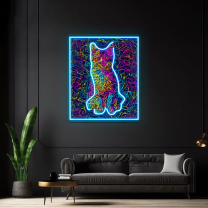 Neon Cat Art Wall Artwork Neon Signs