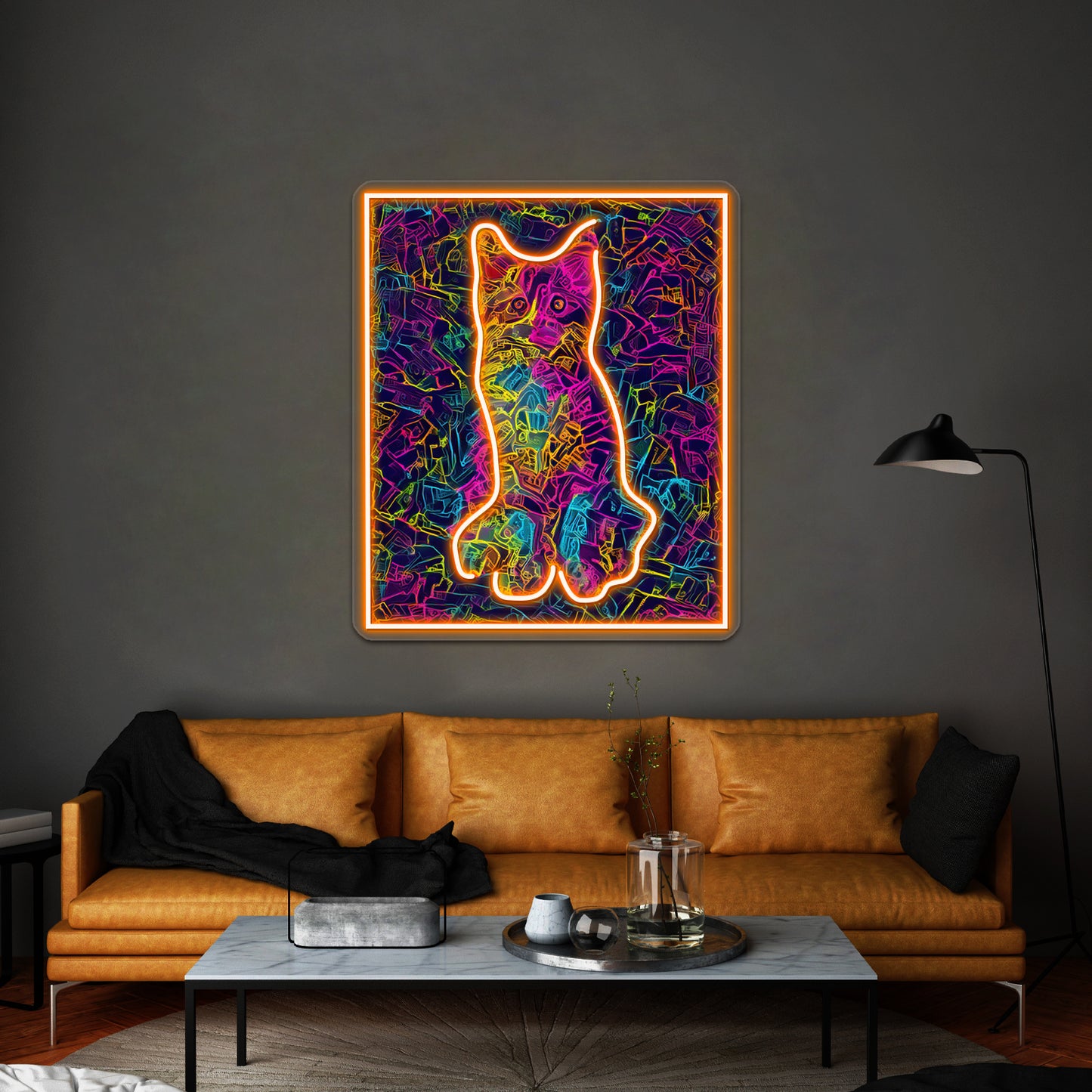 Neon Cat Art Wall Artwork Neon Signs