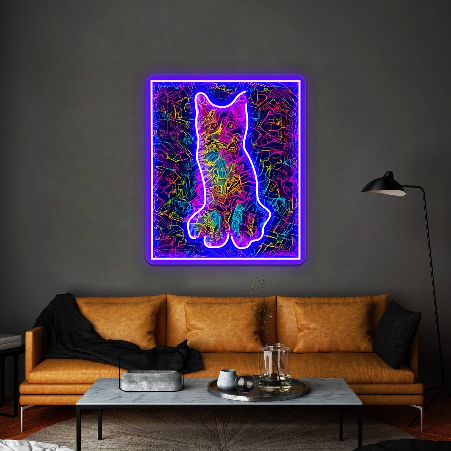 Neon Cat Art Wall Artwork Neon Signs