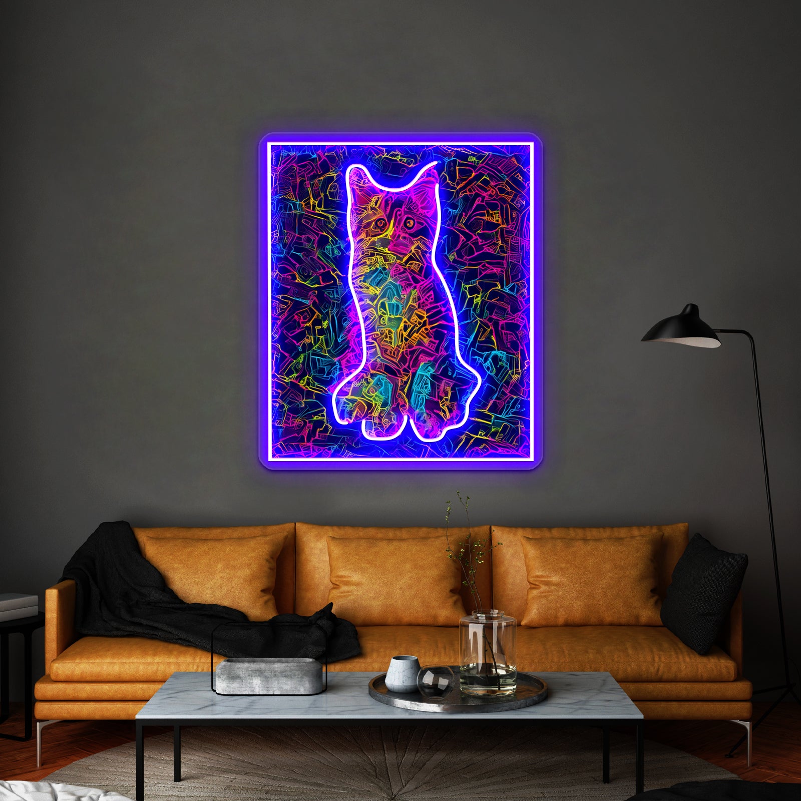 Neon Cat Art Wall Artwork Neon Signs | Shineneon