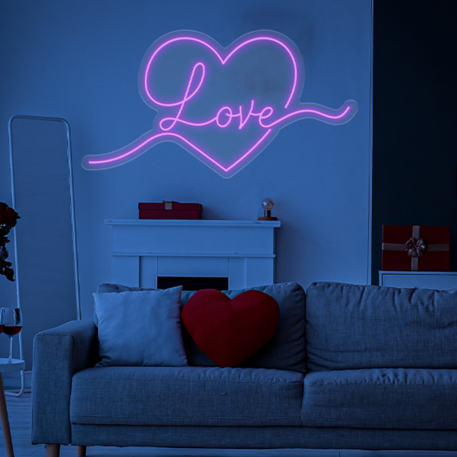 Neon Love Heart Light Up Sign | Shineneon