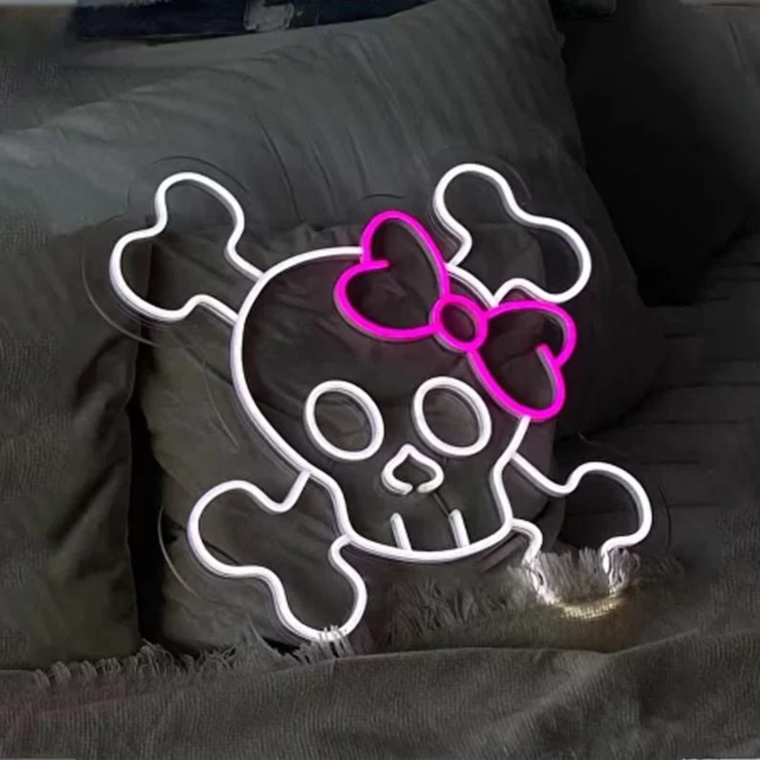 Neon Sign With Skull And Crossbones | Shineneon