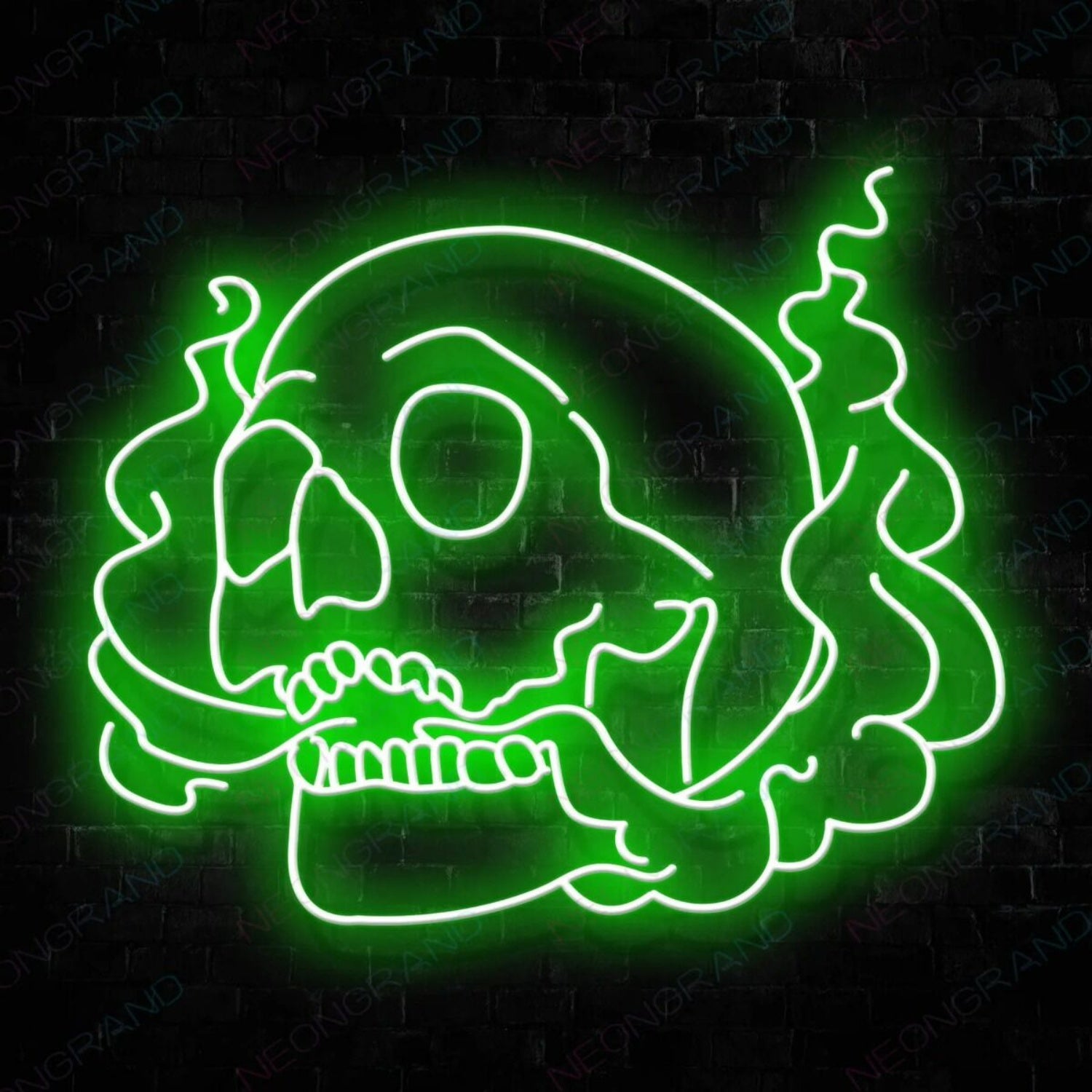 Neon Skeleton Sign Smoking Skull Led Light | Shineneon