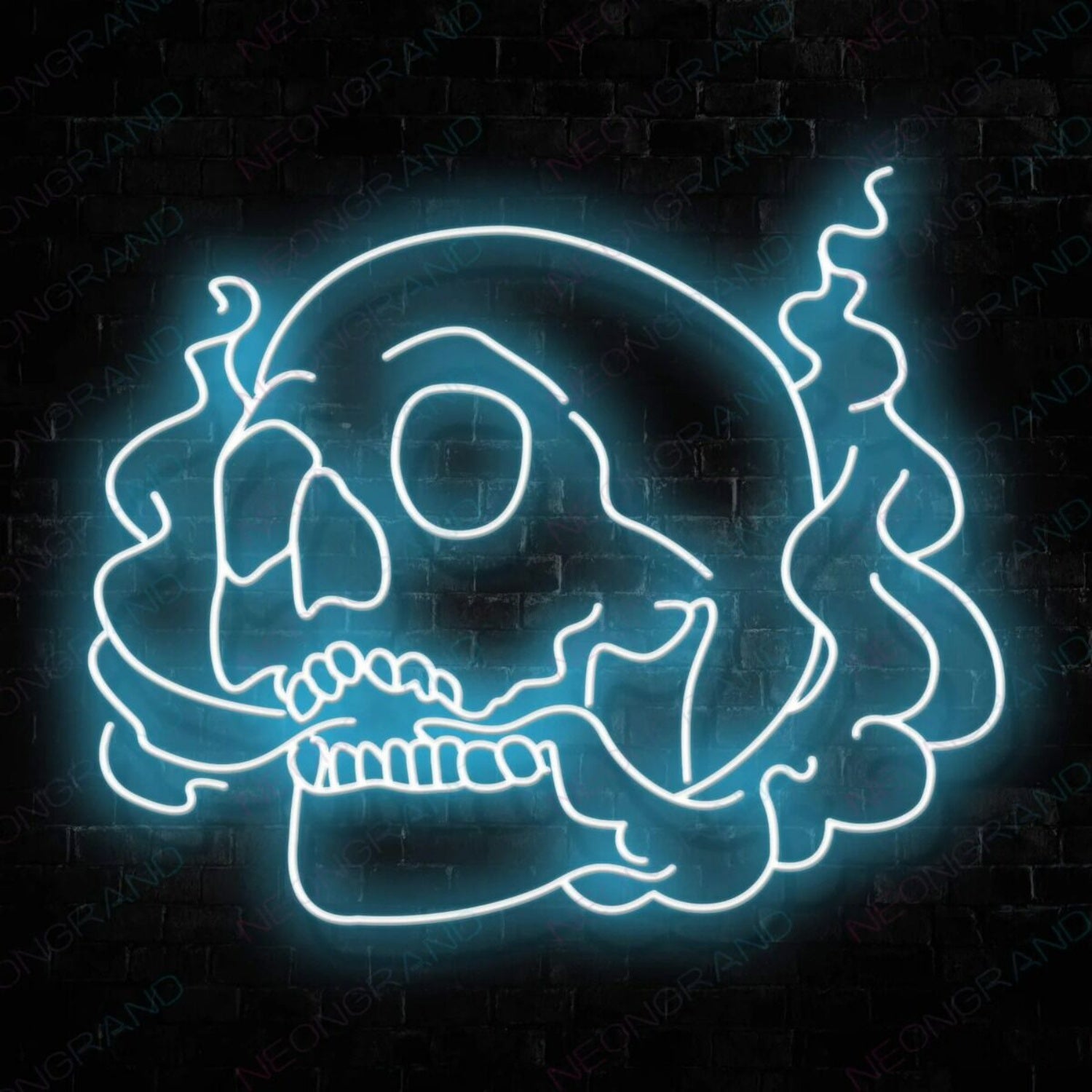 Neon Skeleton Sign Smoking Skull Led Light | Shineneon