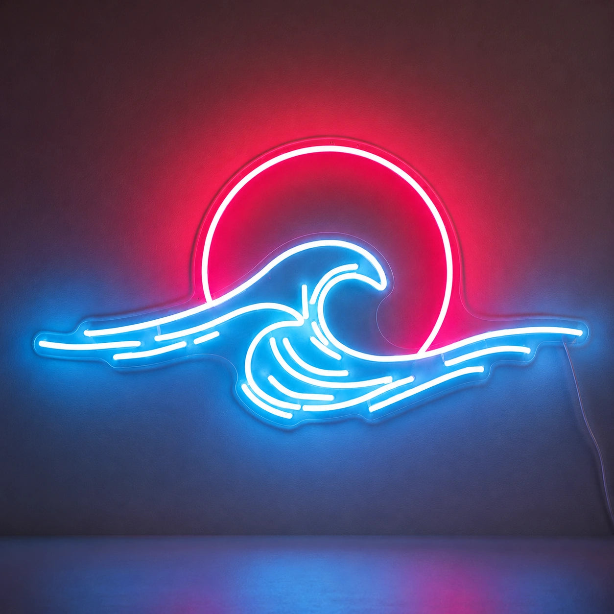 Neon Sunset Wave Neon Sign LED Neon Sign main product image
