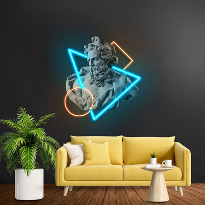 Neptune God Of The Sea Custom Led Signs Artwork For Sale - Shineneon