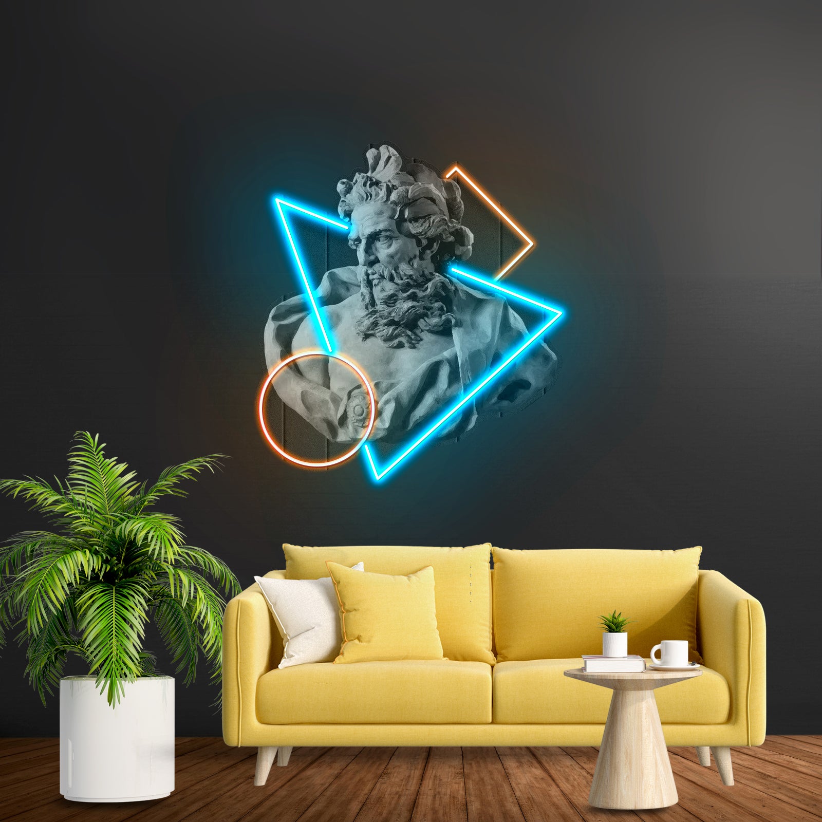 Neptune God Of The Sea Custom Led Signs Artwork For Sale