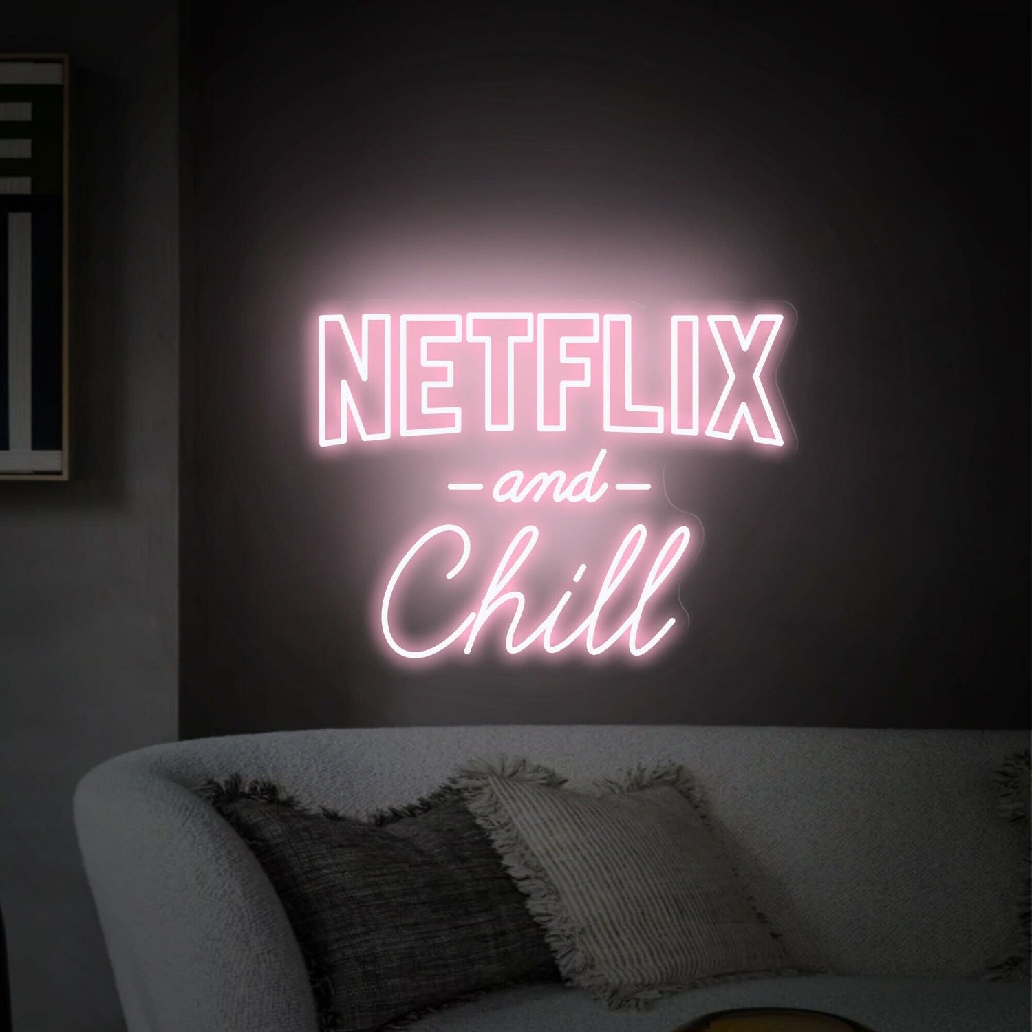 Netflix And Chill Led Neon Sign Home Theaters Game Rooms | Shineneon
