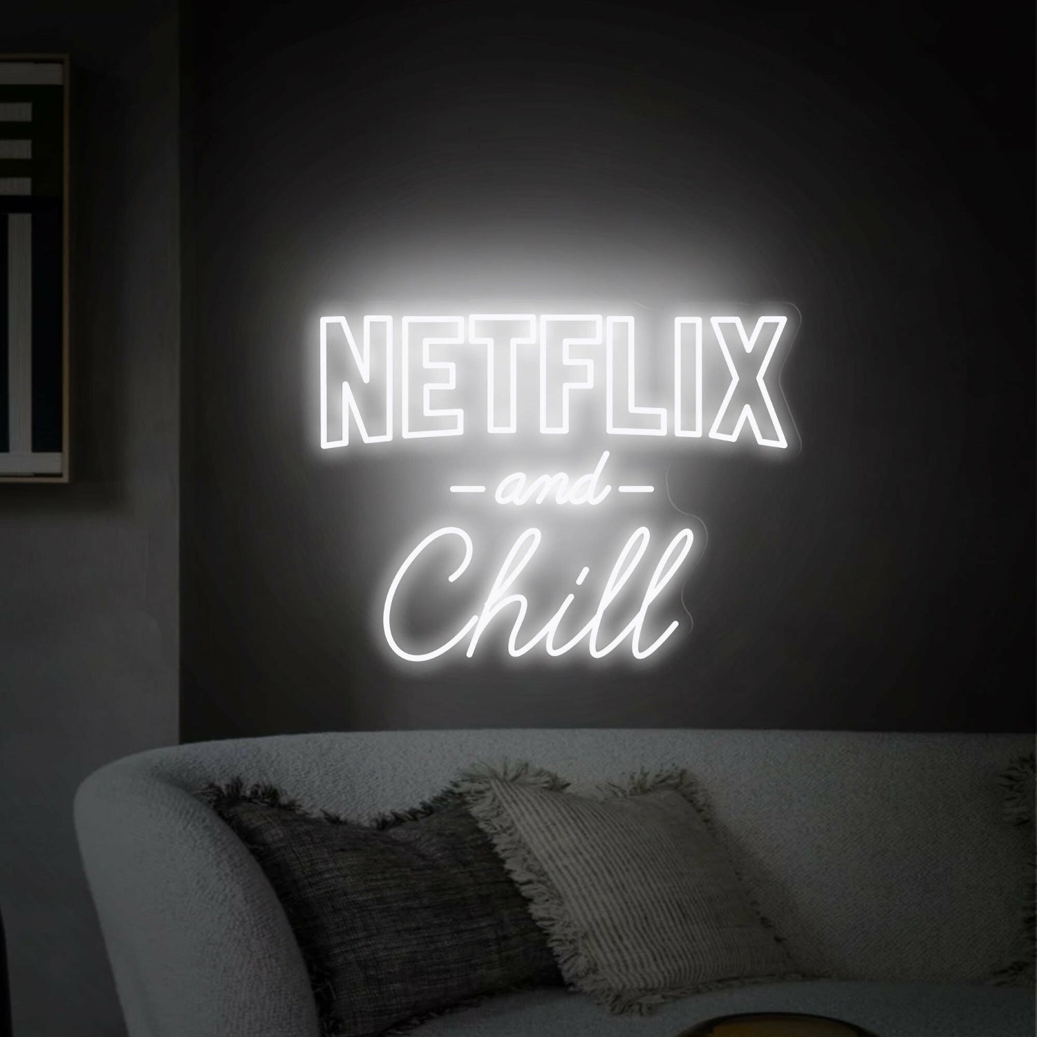 Netflix And Chill Led Neon Sign Home Theaters Game Rooms | Shineneon