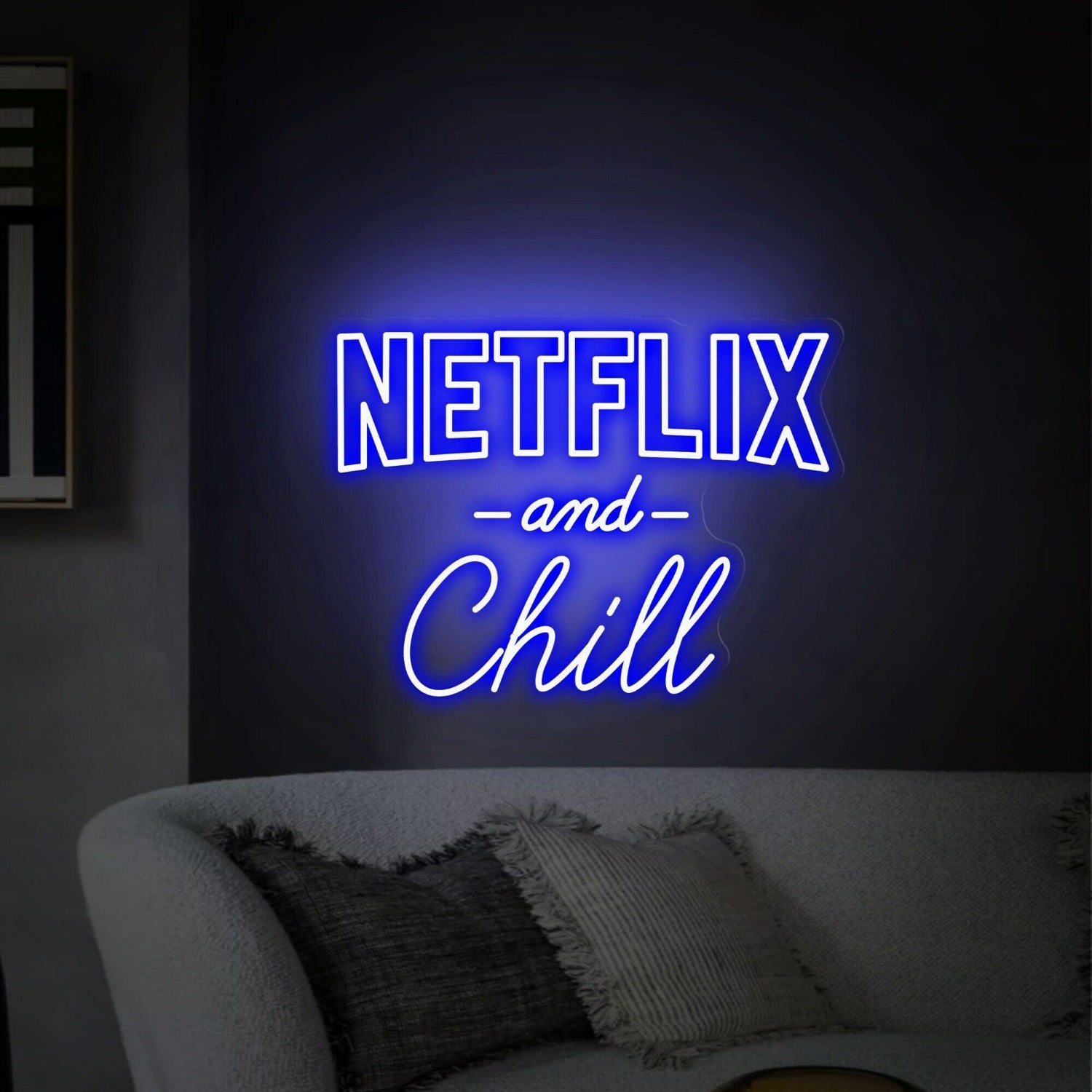 Netflix And Chill Led Neon Sign Home Theaters Game Rooms | Shineneon