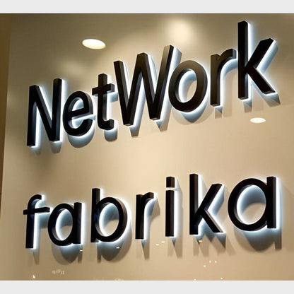 Network Fabrika 3D Backlit Channel Letters Led Light Sign - Shineneon