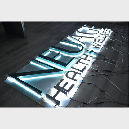 Neuage Health Wellness 3D Backlit Channel Letters Led Light Sign - Shineneon