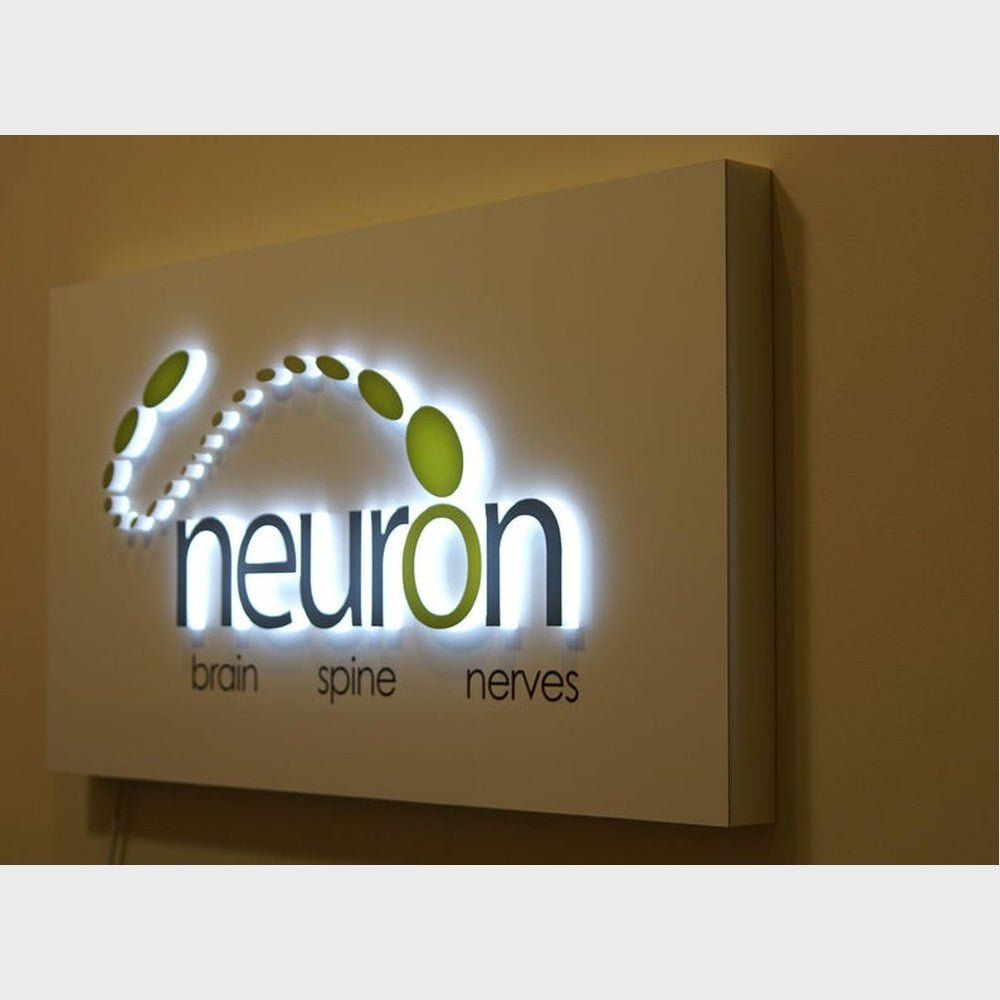 Neuron Logo 3D Backlit Channel Letters Led Light Sign - Shineneon