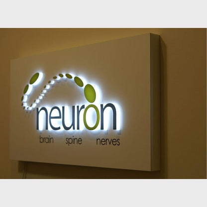Neuron Logo 3D Backlit Channel Letters Led Light Sign - Shineneon