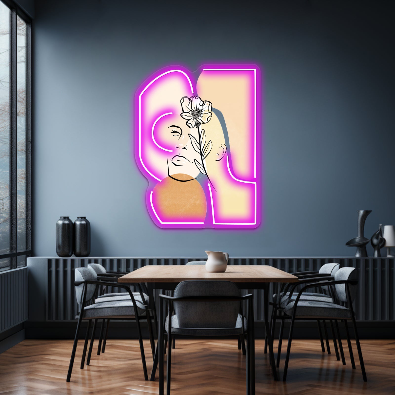 Neutral Abstract Wall Artwork Neon Signs | Shineneon