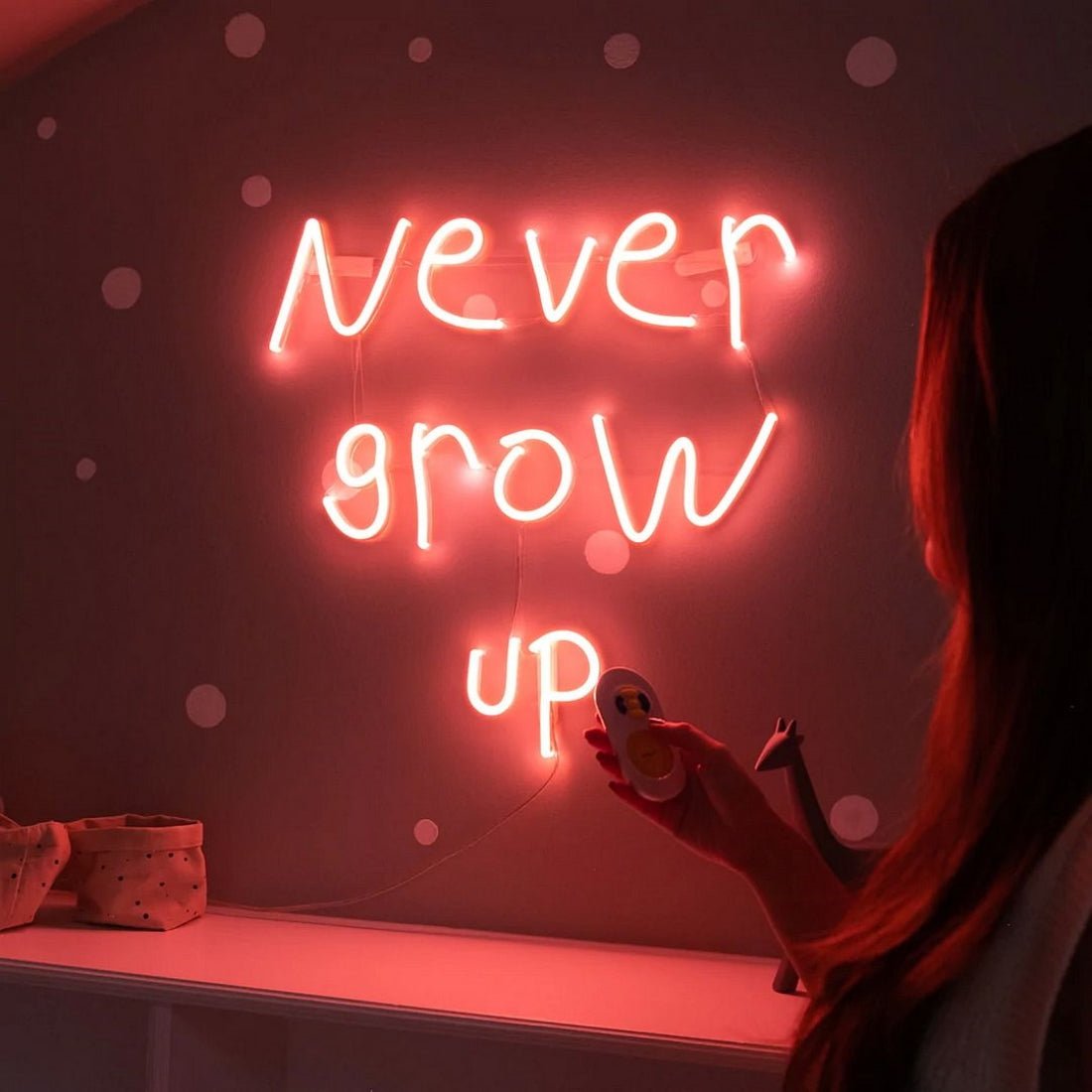 Never Grow Up Led Sign Business Neon Sign - Shineneon