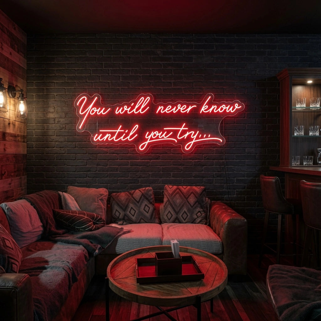 Never LED Neon Sign - 02 High-Converting Product Image