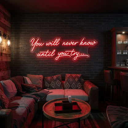 Never LED Neon Sign - 02 High-Converting Product Image