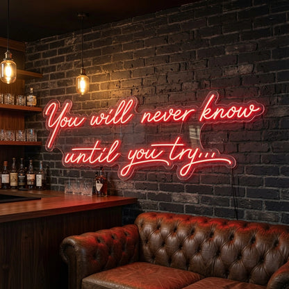 Never LED Neon Sign - 03 Real Lifestyle Scene