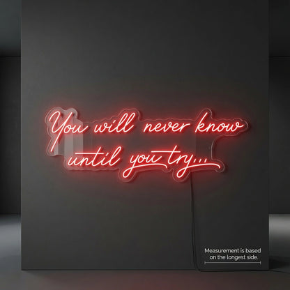 Never LED Neon Sign - 04 Size Image