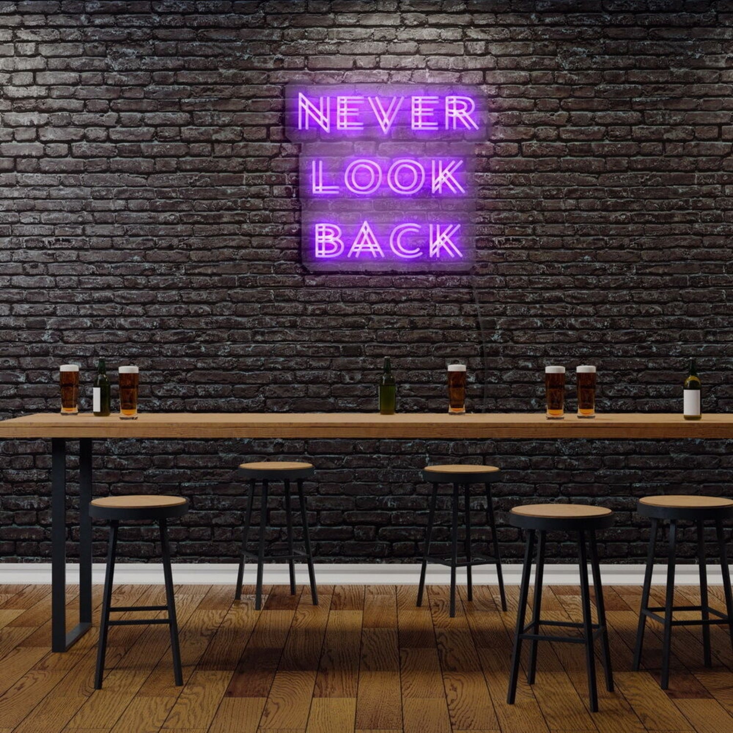 Never Look Back Led Neon Sign | Shineneon