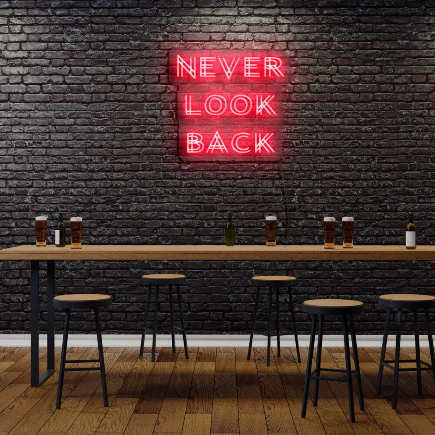 Never Look Back Led Neon Sign | Shineneon