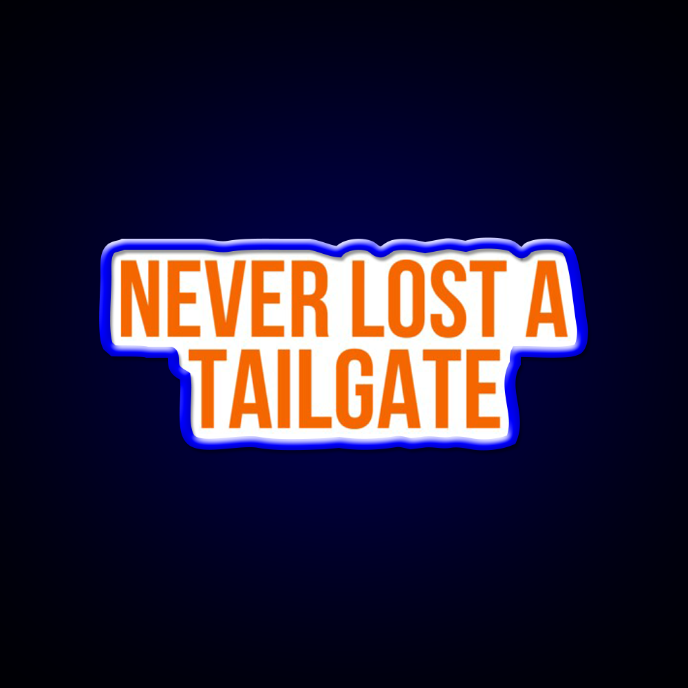 Never Lost A Tailgate Orange Beer Bar Decor Led Neon Sign Rgb Color - LED neon sign view 5