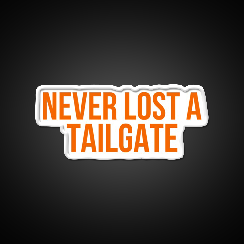 Never Lost A Tailgate Orange Beer Bar Decor Led Neon Sign Rgb Color - LED neon sign view 11