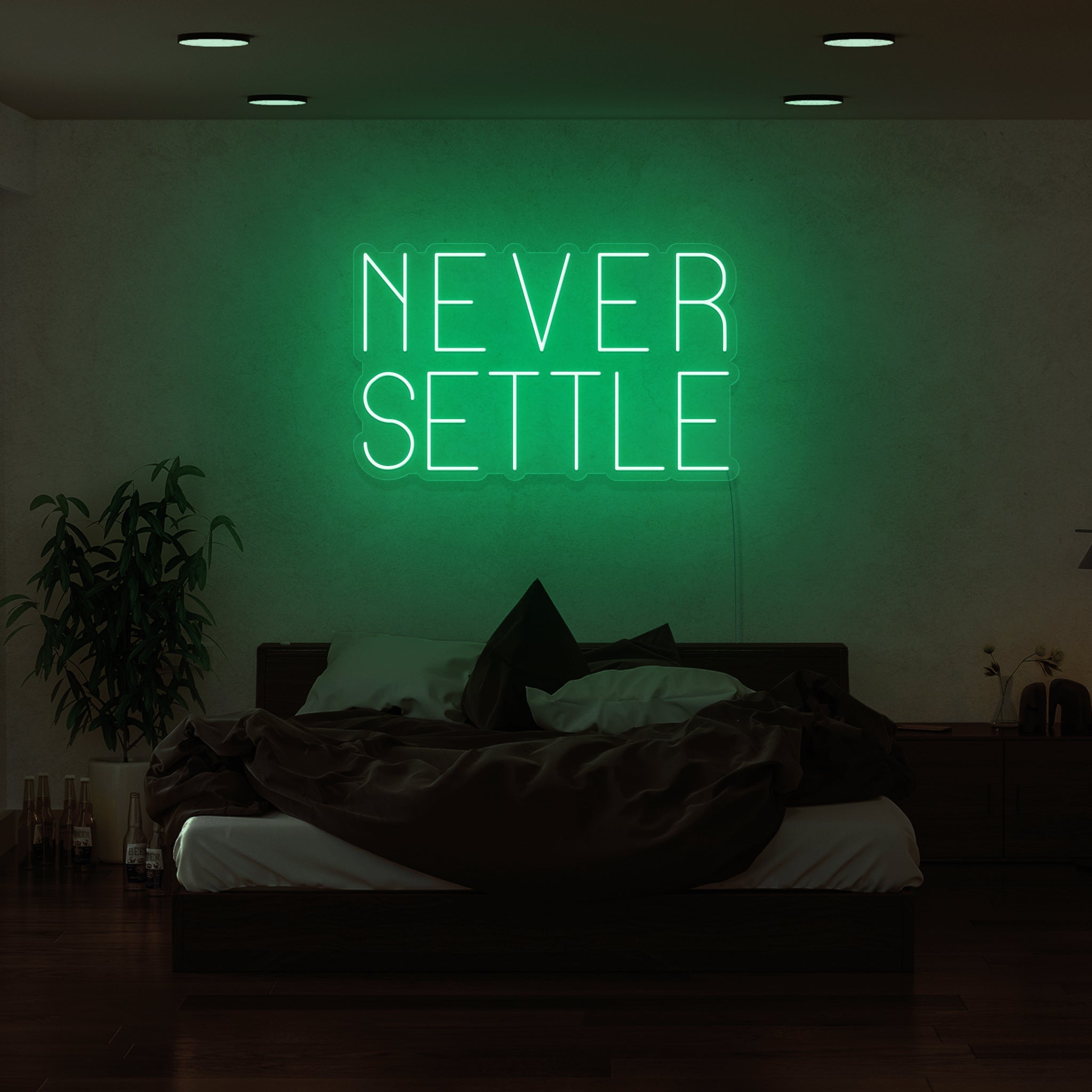 Never Settle Led Neon Sign | Shineneon