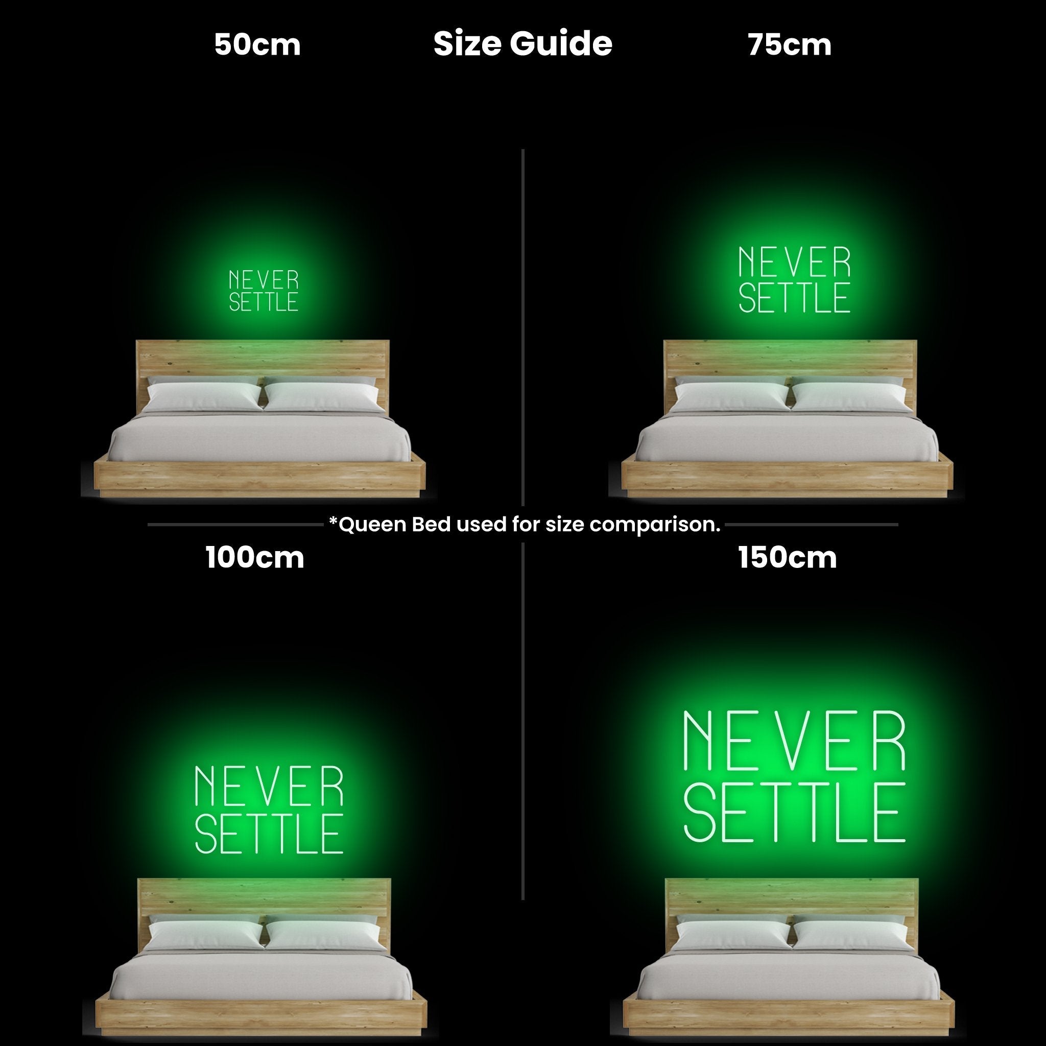 Never Settle Led Neon Sign | Shineneon