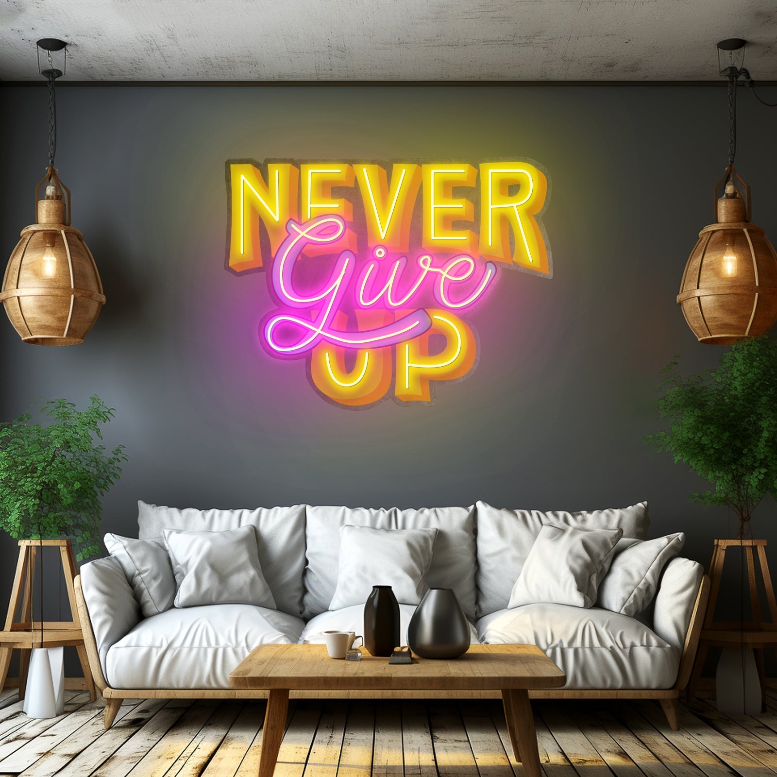 Never Stop Dreaming Neon Sign Motivational Neon Sign For Bedroom - Shineneon