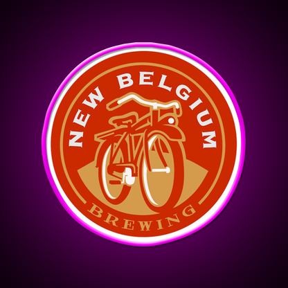 New Belgium Brewing Beer Bar Decor Led Neon Sign Rgb Color - Neon sign mounted on wall in room